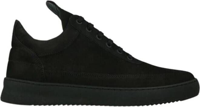 Filling Pieces Lage Ripple Tonal Sneakers Zwart Heren