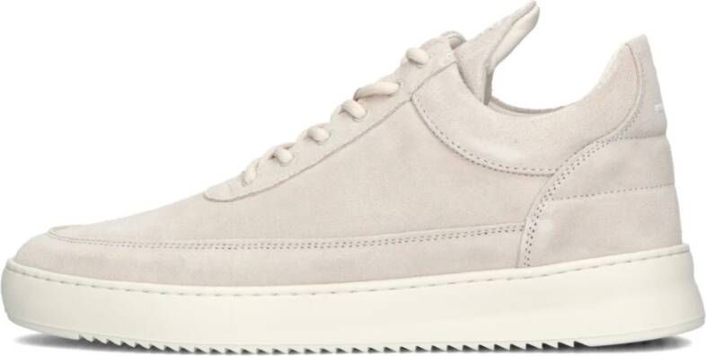 FILLING PIECES Lage Sneakers Dames Low Top Suede Organic Maat: 45 Materiaal: Suède Kleur: Beige