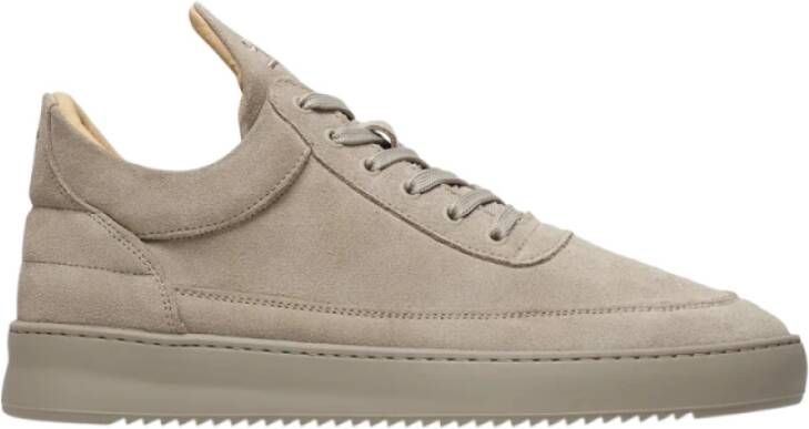 Filling Pieces Lage Top Suède Tonal Aarde Sneakers Brown Heren