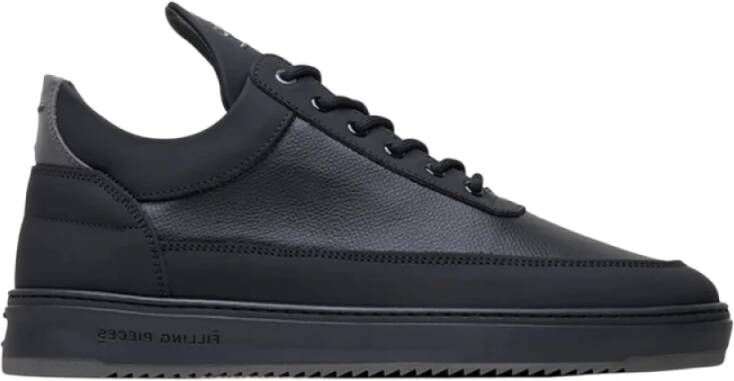 Filling Pieces Lage Top Tech Kruimels Zwart Sneakers