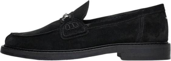 Filling Pieces Zwarte Suède Loafer Schoenen Black Heren