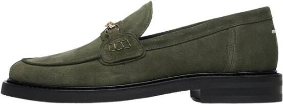 Filling Pieces Loafer Suede Green Heren