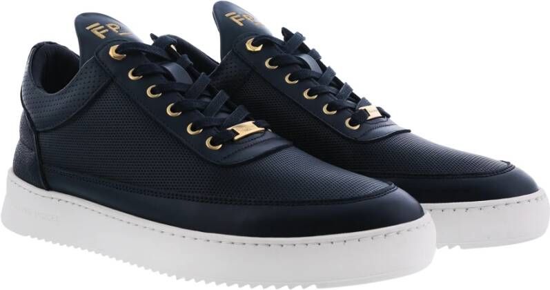 Filling Pieces Heren Low Top Aten Blauw Blue Heren