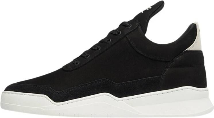 Filling Pieces Low Top Ghost Black | Off White Black Heren
