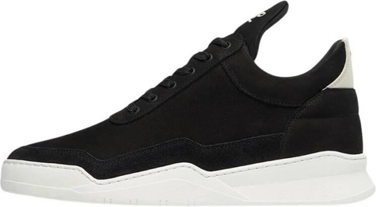 Filling Pieces Low Top Ghost Black | Off White Black Heren