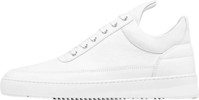 Filling Pieces Low Top Ripple Nappa All White Unisex