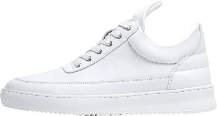 FILLING PIECES Lage Sneakers Heren Low Top Ripple Nappa Maat: 40 Materiaal: Leer Kleur: Wit