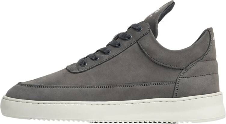 Filling Pieces Low Top Ripple Nubuck Dark Grey Gray Heren