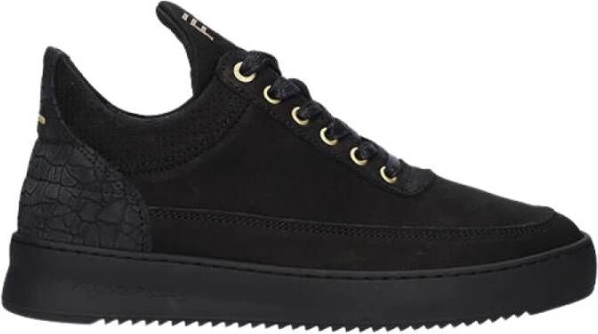 Filling Pieces Low Top Ripple Ceres All Black Heren Sneakers