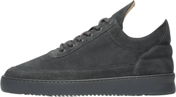 Filling Pieces Low Top Suede All Dark Grey Gray Heren