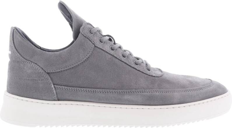 Filling Pieces Low Top Suede Grijs Heren