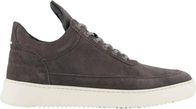 Filling Pieces Low Top Suède Grijze Sneakers