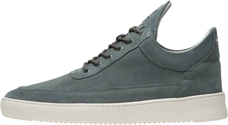 Filling Pieces Low Top Suede Sage Blue Heren