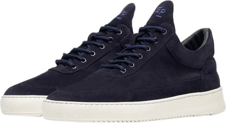 FILLING PIECES Lage Sneakers Heren Low Top Org Sue Maat: 41 Materiaal: Suède Kleur: Blauw - Foto 2