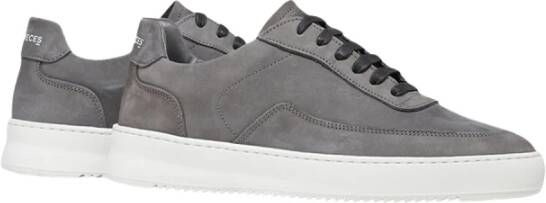 Filling Pieces Mondo 2.0 Ripple Nubuck Shark Sneakers Grijs