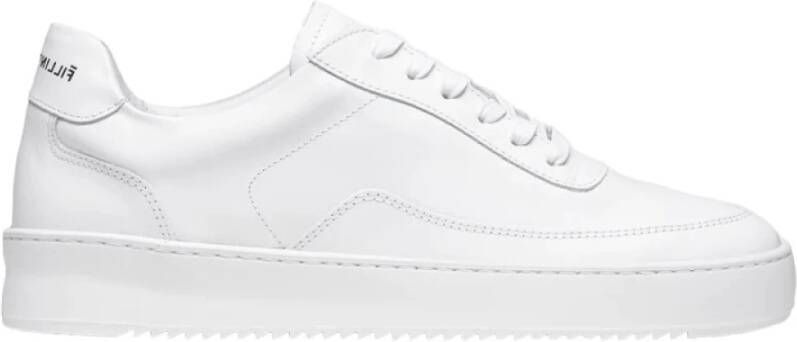 FILLING PIECES Lage Sneakers Mondo 2.0 Ripple Suède Wit