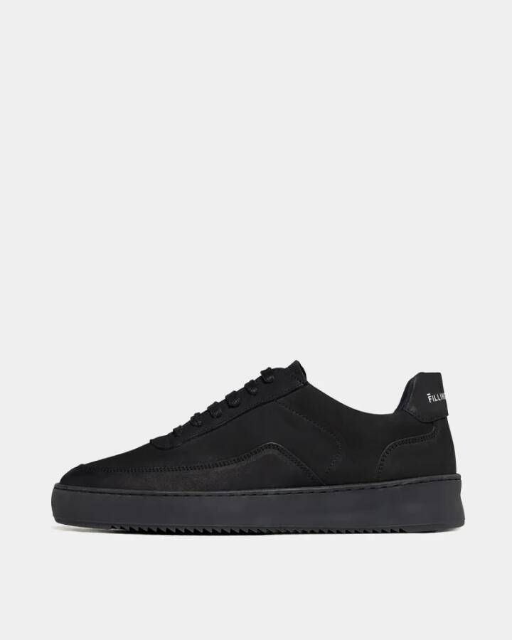 FILLING PIECES Lage Sneakers Heren Mondo Rip Tonal Maat: 46 Materiaal: Suède Kleur: Zwart - Foto 2