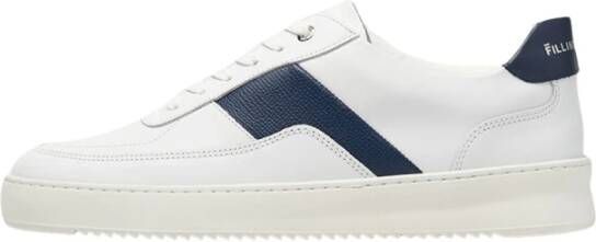 FILLING PIECES Lage Sneakers Heren Mondo Game Maat: 45 Materiaal: Leer Kleur: Blauw