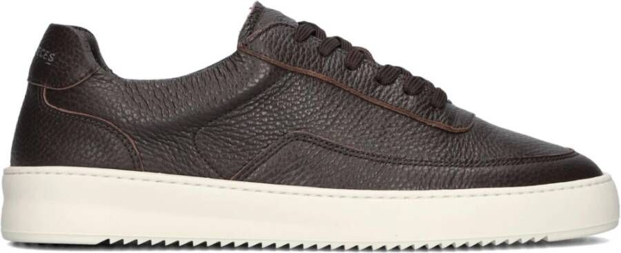 Filling Pieces Mondo Grain Bruin Leren Sneakers