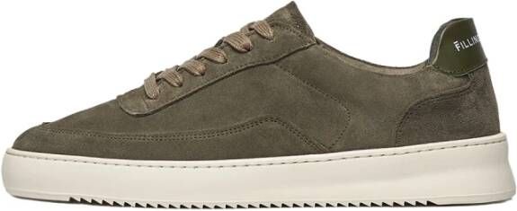 Filling Pieces Mondo Organic Suede Green Groen Heren