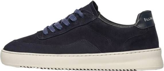 Filling Pieces Mondo Organic Suede Navy Blauw Unisex