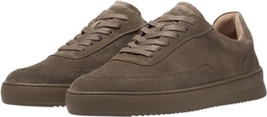 Filling Pieces Taupe Suede Minimalist Sneaker Brown Unisex - Foto 2