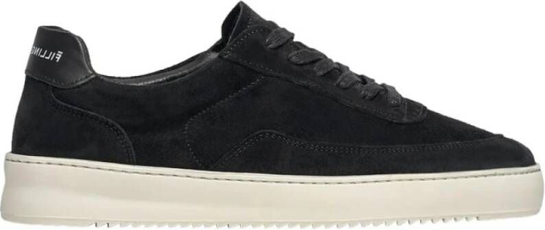 Filling Pieces Organische zwarte sneakers Black