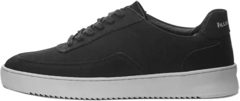 Filling Pieces Ripple Nubuck Zwarte Sneakers