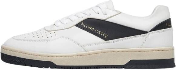 Filling Pieces Ace Leren Sneakers met Geperforeerde Neus White Heren
