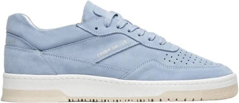 Filling Pieces Sky Blue Suede Ace Sneakers Blauw Heren