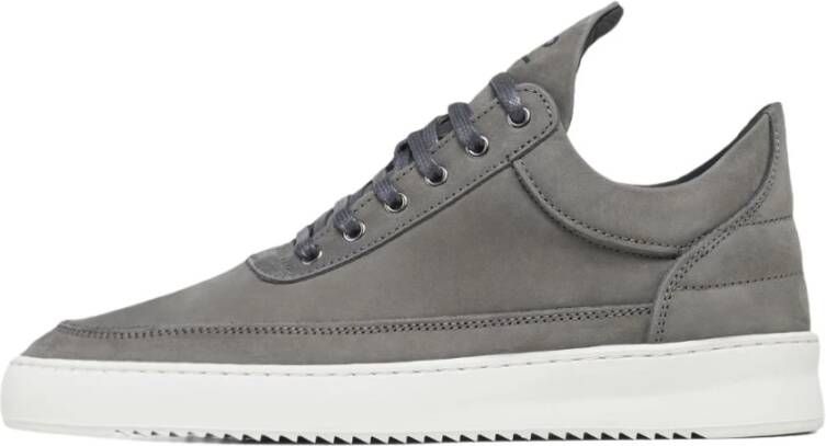 FILLING PIECES Lage Sneakers Heren Low Top Rip Nubuc Maat: 45 Materiaal: Nubuck Kleur: Grijs - Foto 4