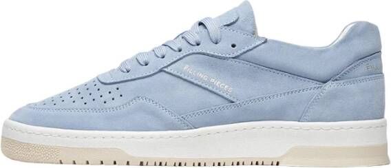 Filling Pieces Sky Blue Suede Ace Sneakers Blauw Heren