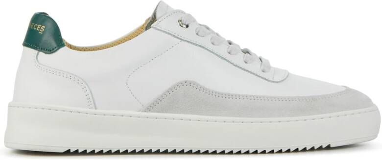 Filling Pieces Premium Leren Sneakers Mondo Squash White Heren