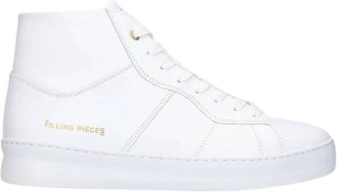 Filling Pieces Mid Plain Court Sneakers Wit Heren