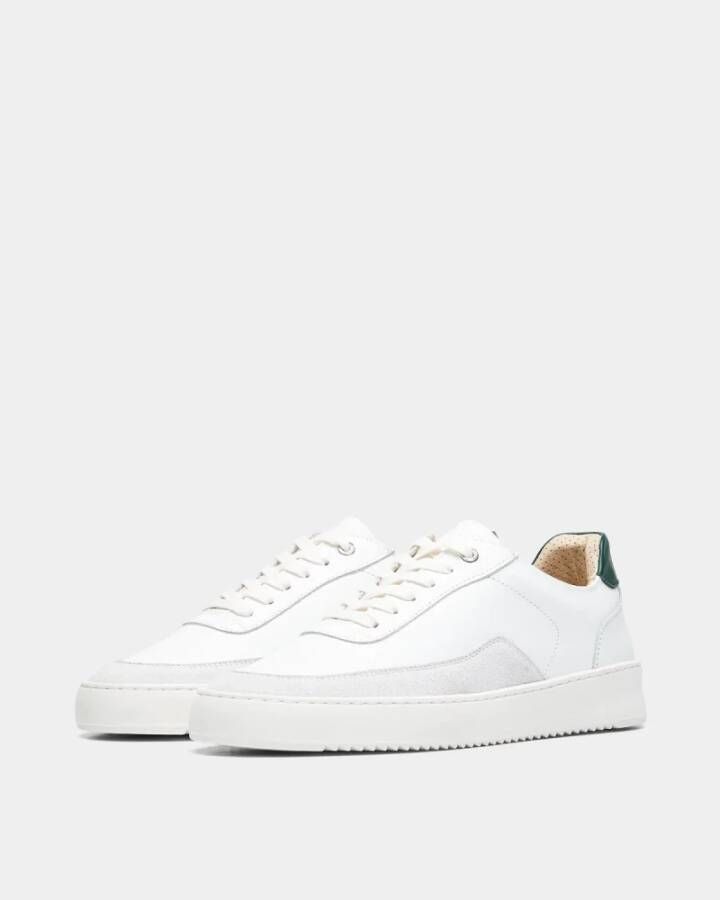 Filling Pieces Witte Leren Sneakers Klassiek Veters Stijlvol White Heren - Foto 2
