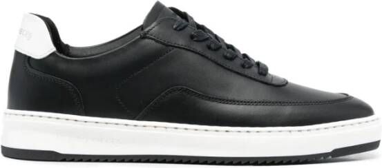 Filling Pieces Zwarte luxe sneakers Black Heren