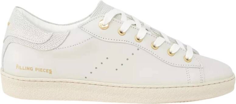 Filling Pieces Witte geperforeerde stijlvolle sneakers