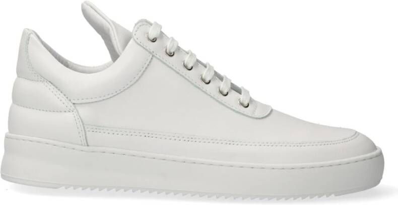 FILLING PIECES Lage Sneakers Heren Low Top Ripple Cr Maat: 40 Materiaal: Leer Kleur: Wit