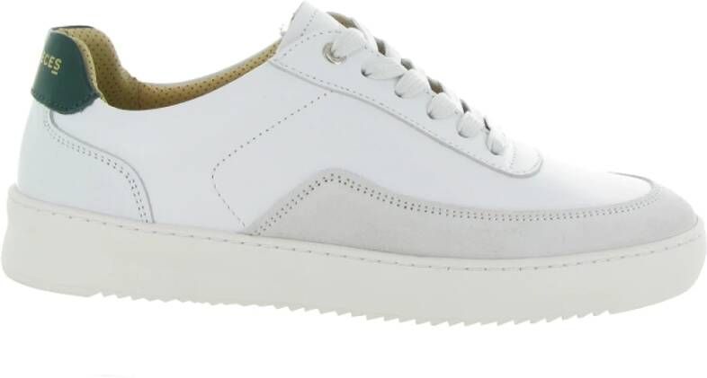 Filling Pieces Witte Squash Mondo Suede Lux White Heren