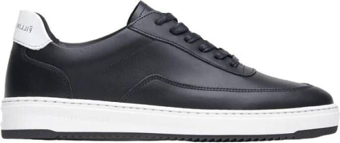 Filling Pieces Zwarte luxe sneakers Black Heren