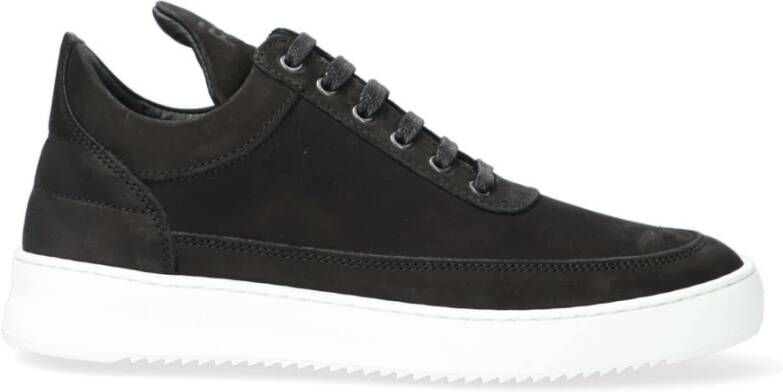FILLING PIECES Lage Sneakers Low Top Rip Basic Maat: 43 Materiaal: Nubuck Kleur: Zwart - Foto 7
