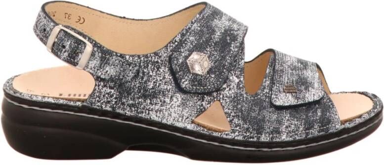 Finn Comfort Blauwe Comfort Sandalen
