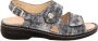 Finn Comfort Blauwe Comfort Sandalen - Thumbnail 1