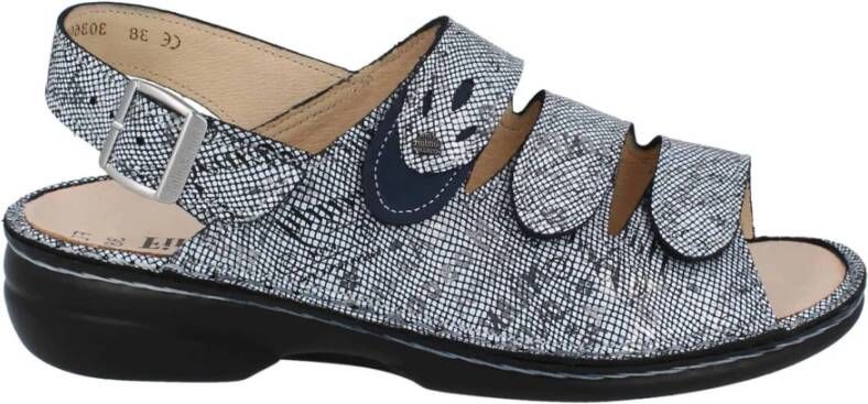 Finn Comfort Blauwe Comfort Sandalen