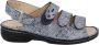 Finn Comfort Blauwe Comfort Sandalen - Thumbnail 1
