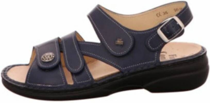 Finn Comfort Blauwe Comfort Sandalen