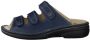 Finn Comfort Blauwe Dames Slide Sandalen Comfort Stijl - Thumbnail 2