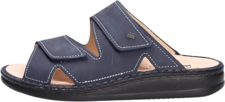 Finn Comfort Blauwe Slippers