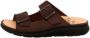 Finn Comfort Bruine Heren Slippers - Thumbnail 1