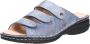 Finn Comfort Comfortabele leren sandaal met sleehak - Thumbnail 1
